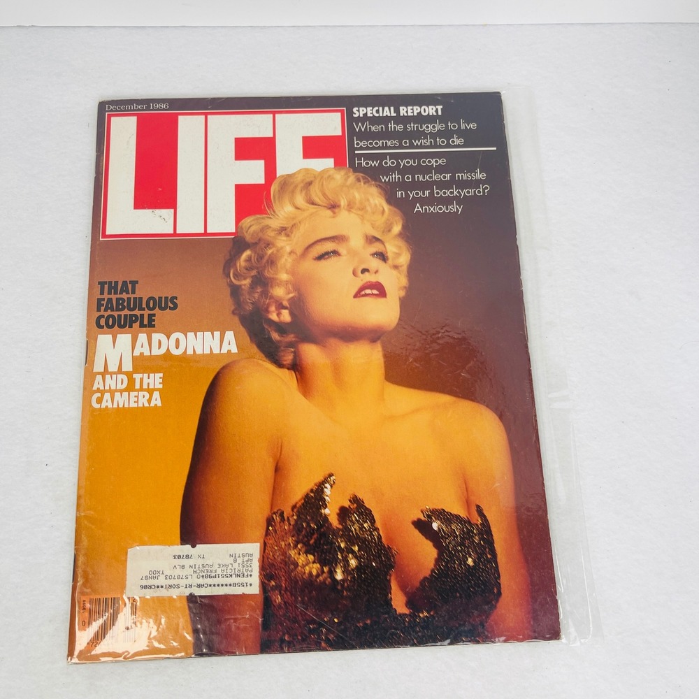 Vintage LIFE Magazine December 1986 Madonna Cover That Fabulous Couple 80s Pop
